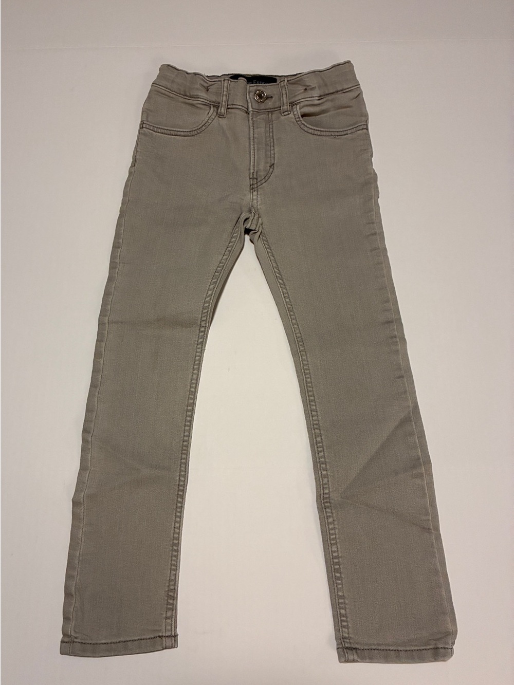 Kids Slim Straight Jeans in Light Taupe
